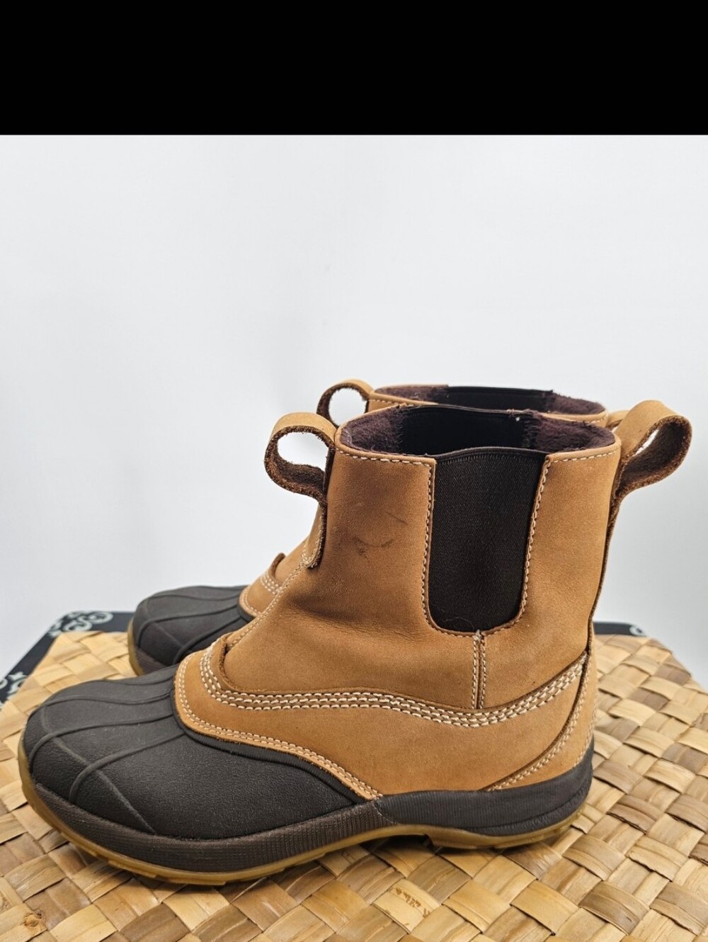 L.L. BEAN Brown Waterproof Duck Boots Size 9